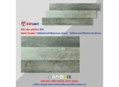 Sàn SPC hèm khóa 831