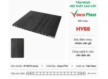 Tấm nhựa Vinco Plast dán da HY002