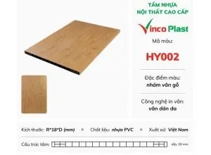 Tấm nhựa Vinco Plast dán da HY002