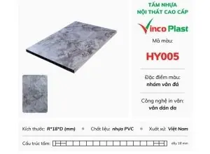 Tấm nhựa Vinco Plast dán da HY005