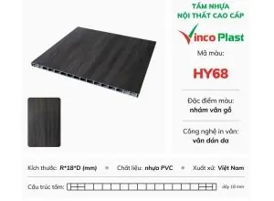 Tấm nhựa Vinco Plast dán da HY68